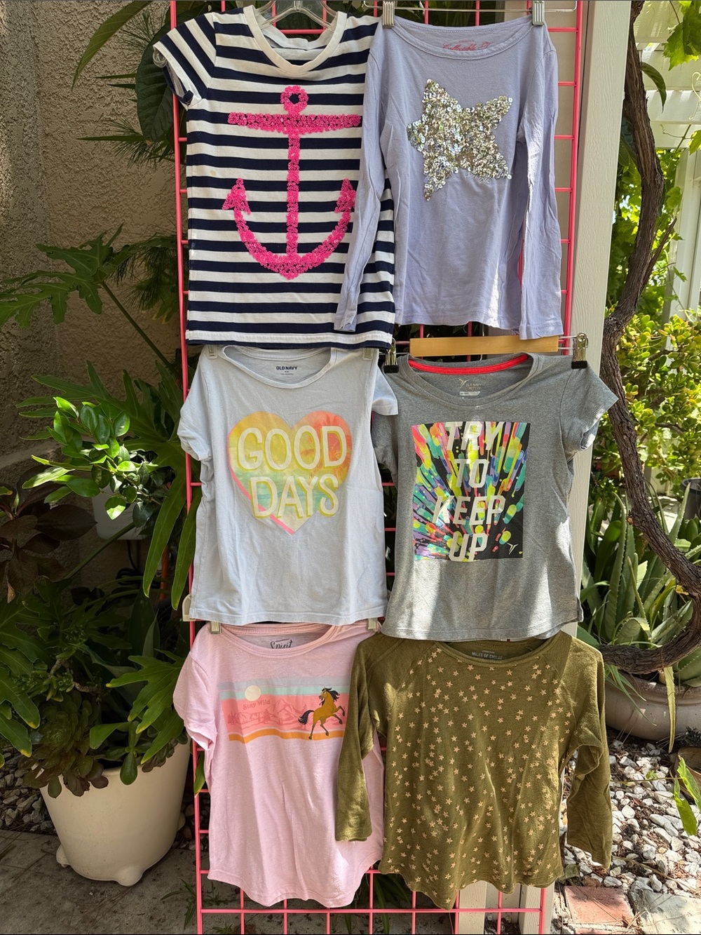 Bundle Girls' Multicolored Tops 6 of them